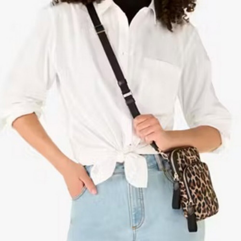 Kate Spade Leopard Phone Crossbody, Lanyard & Guitar Strap in Brown Multi, NWT - Picture 9 of 15